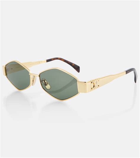 celine triomphe 55mm round sunglasses|CELINE Triomphe Geometric Sunglasses, 55mm.